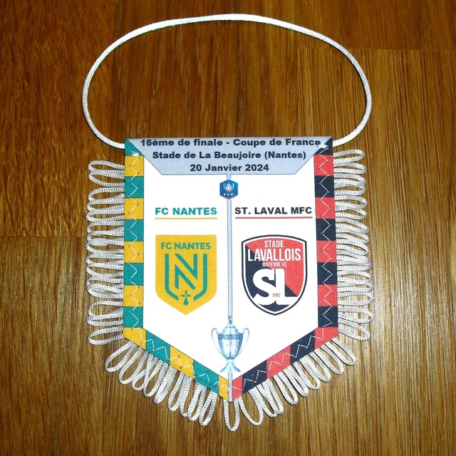 NANTES LAVAL 16 me Coupe De France 2024 Fanion En Tissu Neuf EUR nantes-laval-16-me-coupe-de-france-2024-fanion-en-tissu-neuf-eur